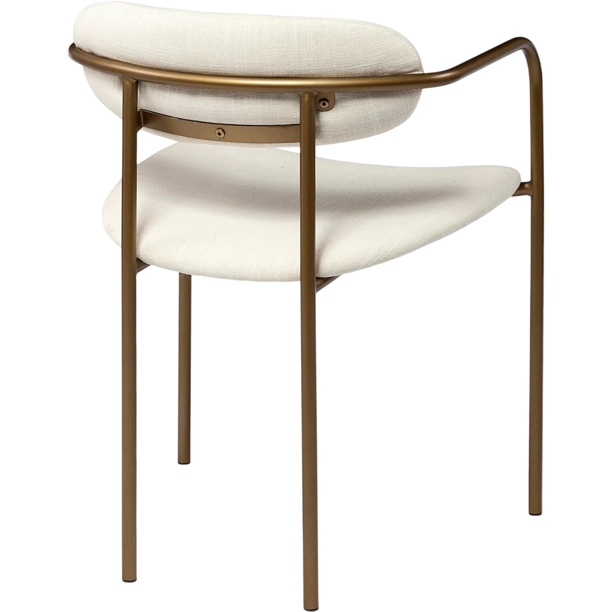 Parker Fabric Dining Armchair (Set of 2) by Mercana in cream. Made from metal in a unique style.