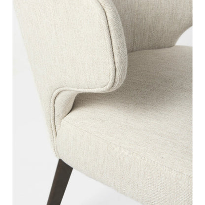 Niles Fabric Dining Chair by Mercana. Made from solid wood in a traditional style.