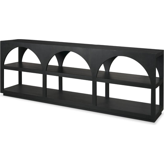 Bela Console Table by Mercana. Made from crafted of solid, premium mango wood in a transitional style.