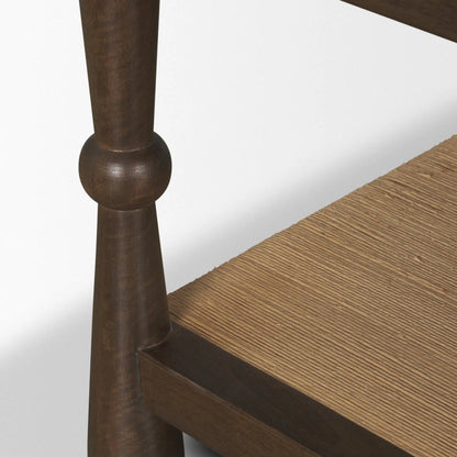 Bondi Coffee Table by Mercana in dark brown. Made from solid wood in a unique style.