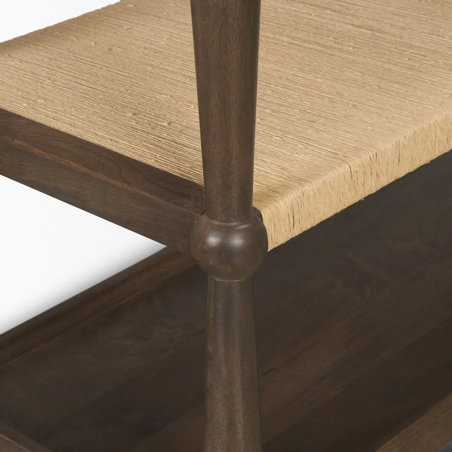 006 SI-2527747 | Closeup | Bondi Console Table by Mercana in dark brown. Made from solid wood in a unique style.