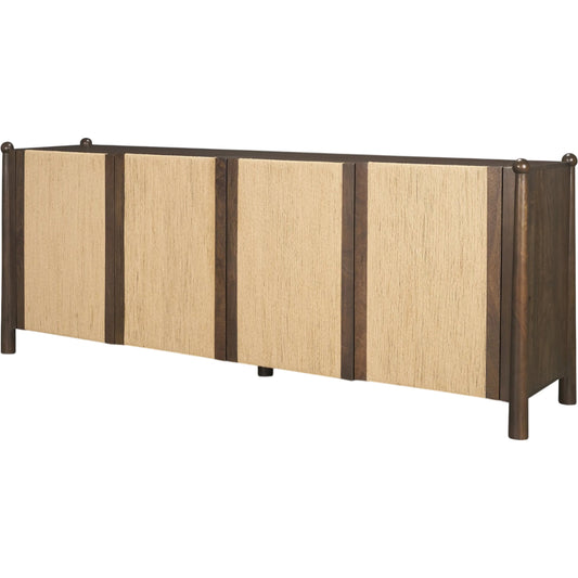 Bondi Sideboard by Mercana in dark brown. Made from solid wood in a unique style.