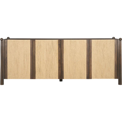 Bondi Sideboard by Mercana in dark brown. Made from solid wood in a unique style.