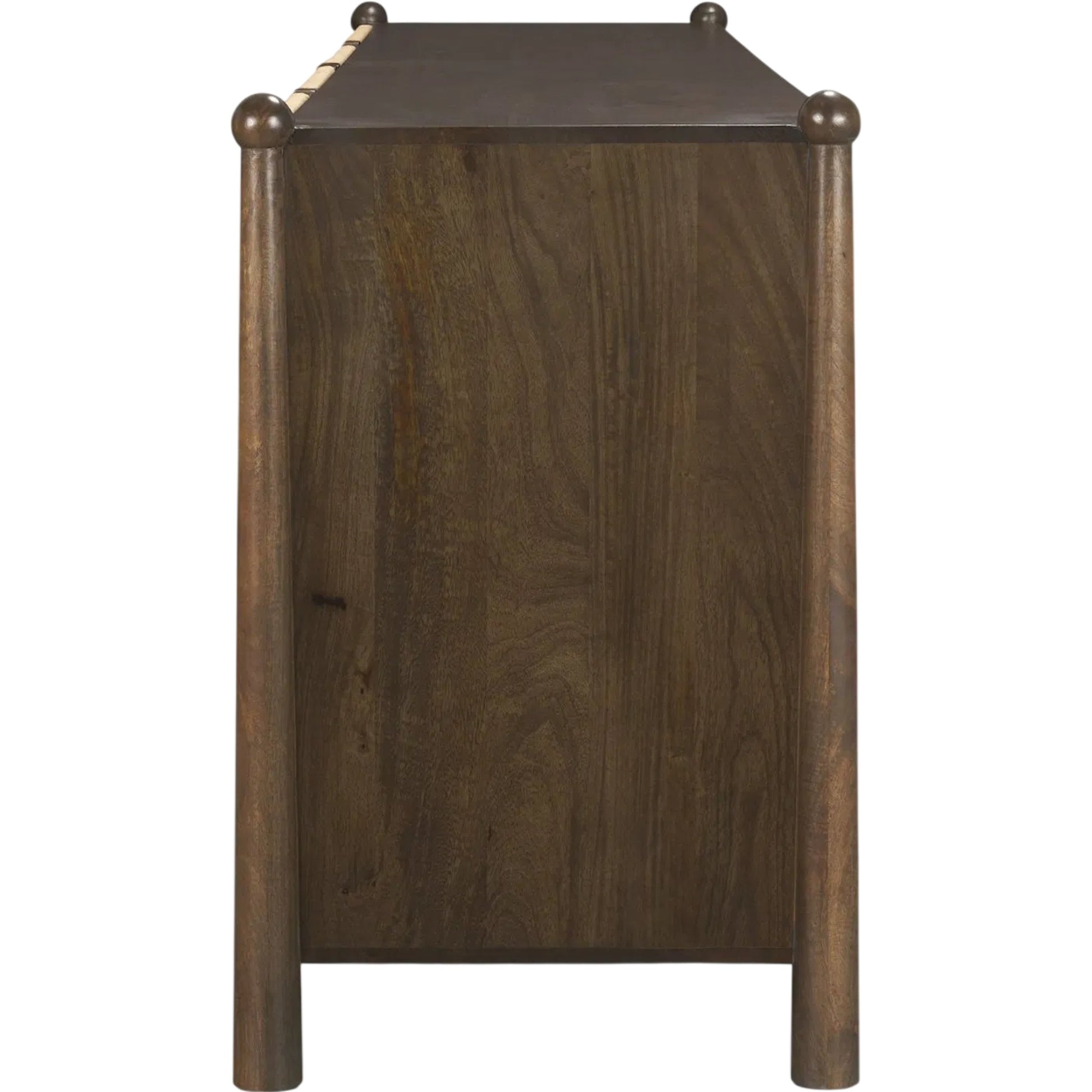 Bondi Sideboard by Mercana in dark brown. Made from solid wood in a unique style.