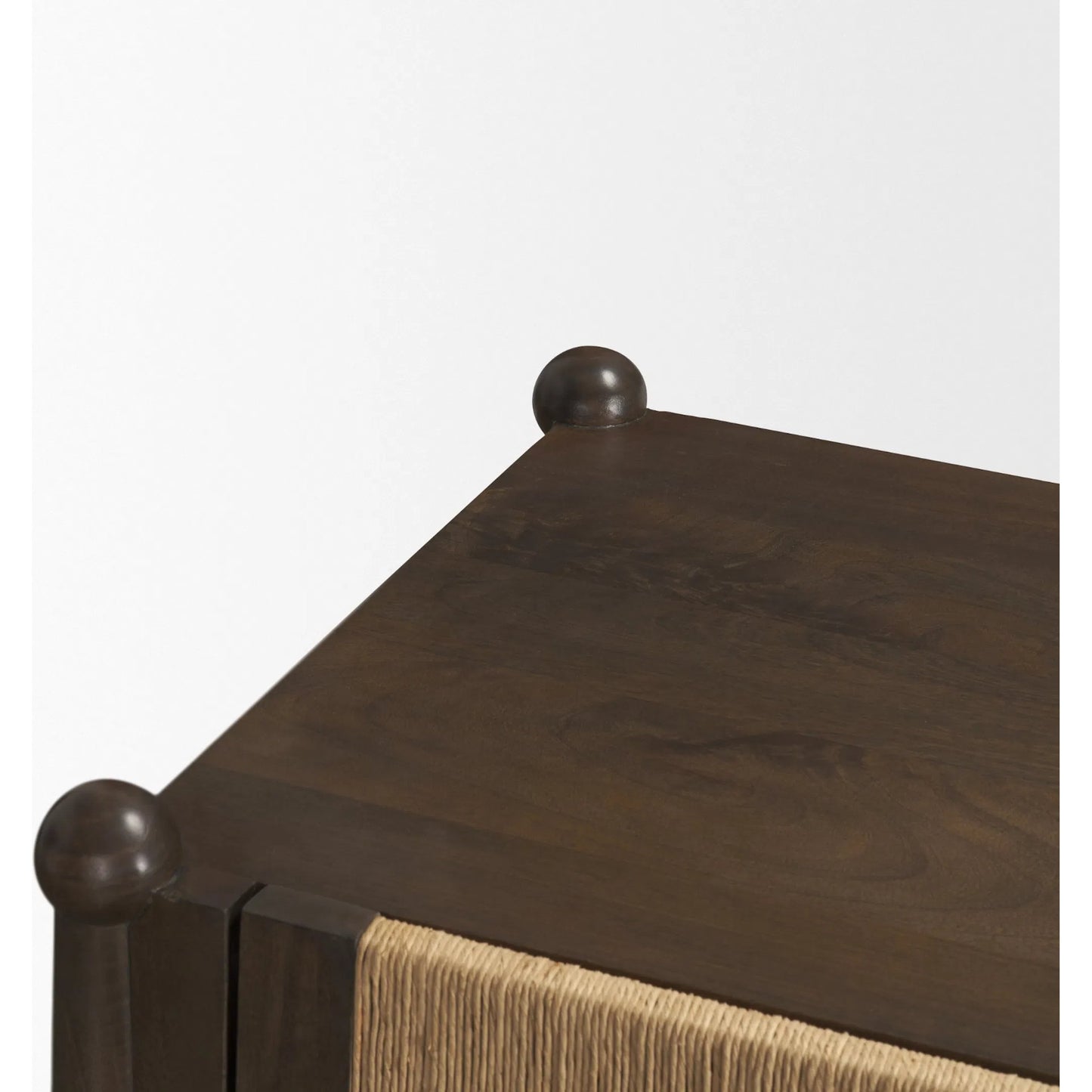 006 SI-2527749 | Closeup | Bondi Sideboard by Mercana in dark brown. Made from solid wood in a unique style.