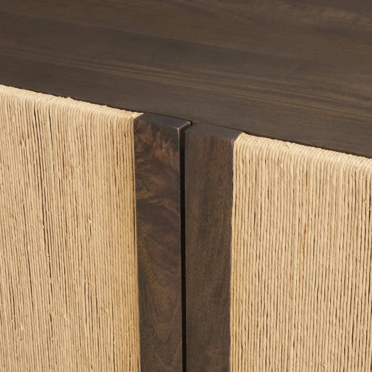 008 SI-2527749 | Closeup | Bondi Sideboard by Mercana in dark brown. Made from solid wood in a unique style.