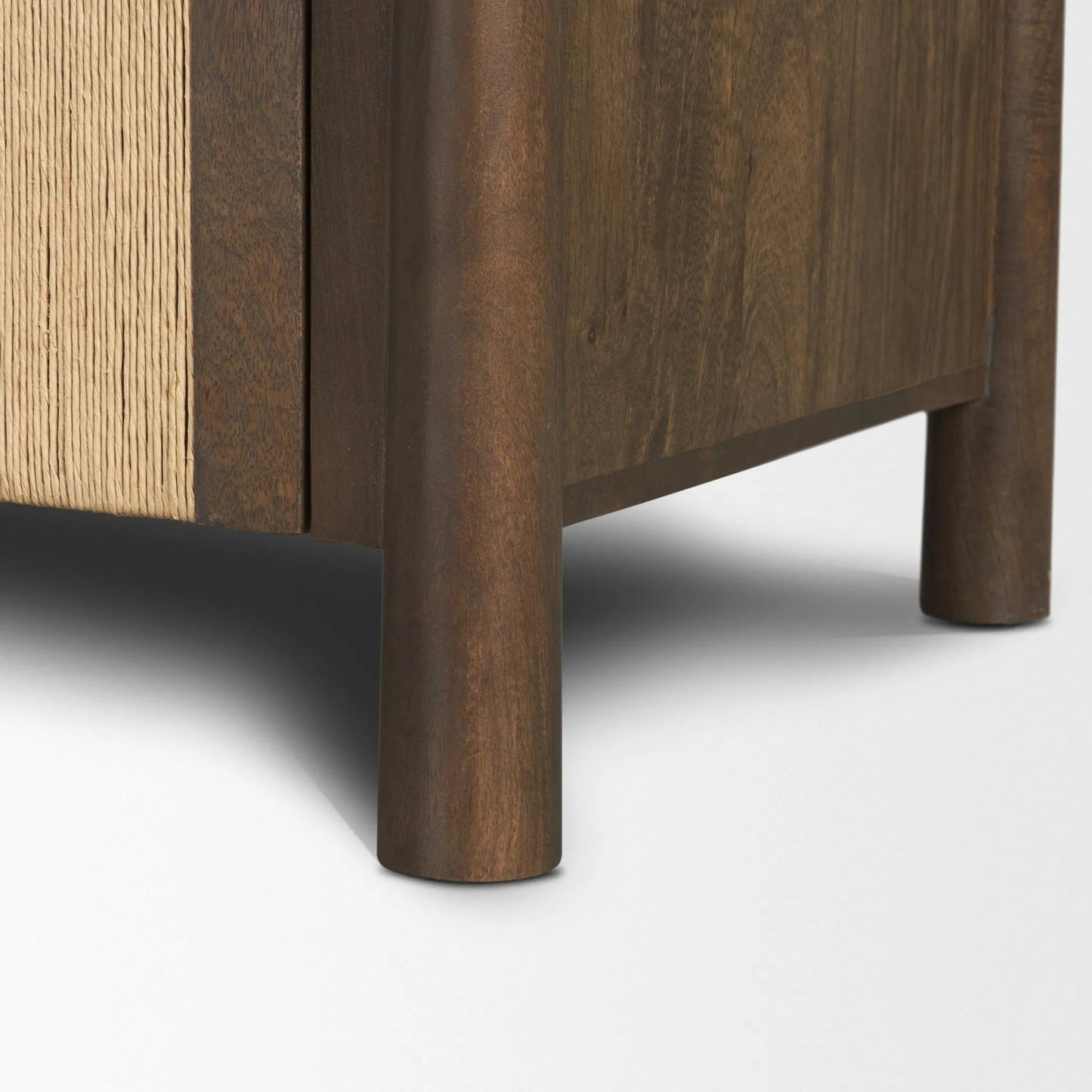 009 SI-2527749 | Closeup | Bondi Sideboard by Mercana in dark brown. Made from solid wood in a unique style.