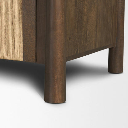 Bondi Sideboard by Mercana in dark brown. Made from solid wood in a unique style.