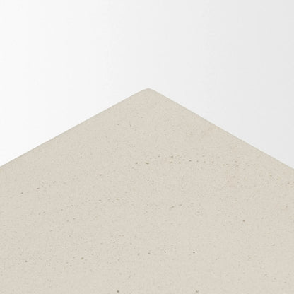 Bunda Accent Table by Mercana in ivory. Made from stone in a unique style.
