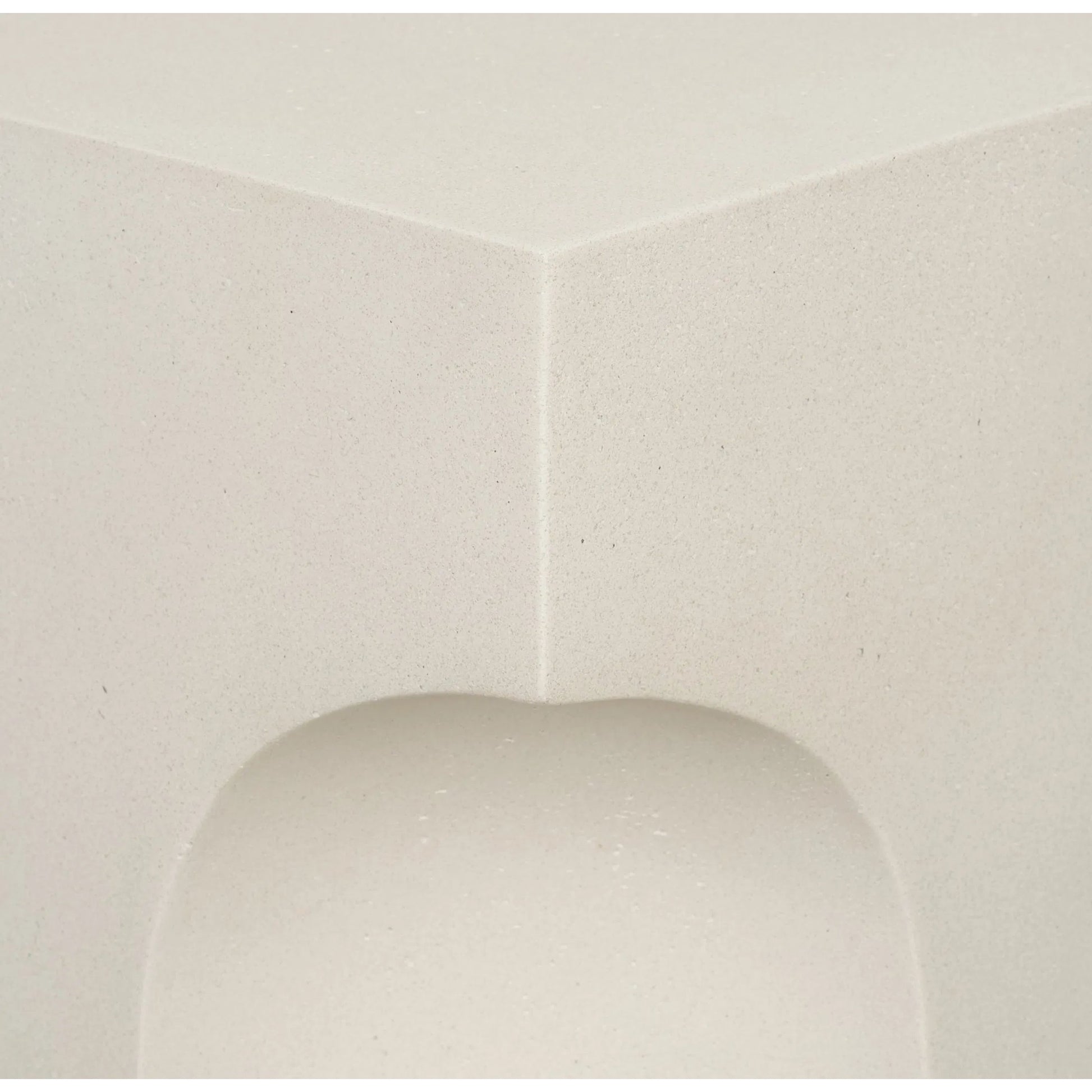 Bunda Accent Table by Mercana in ivory. Made from stone in a unique style.