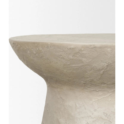 Mesa Accent Table by Mercana in gray. Made from stone in a unique style.