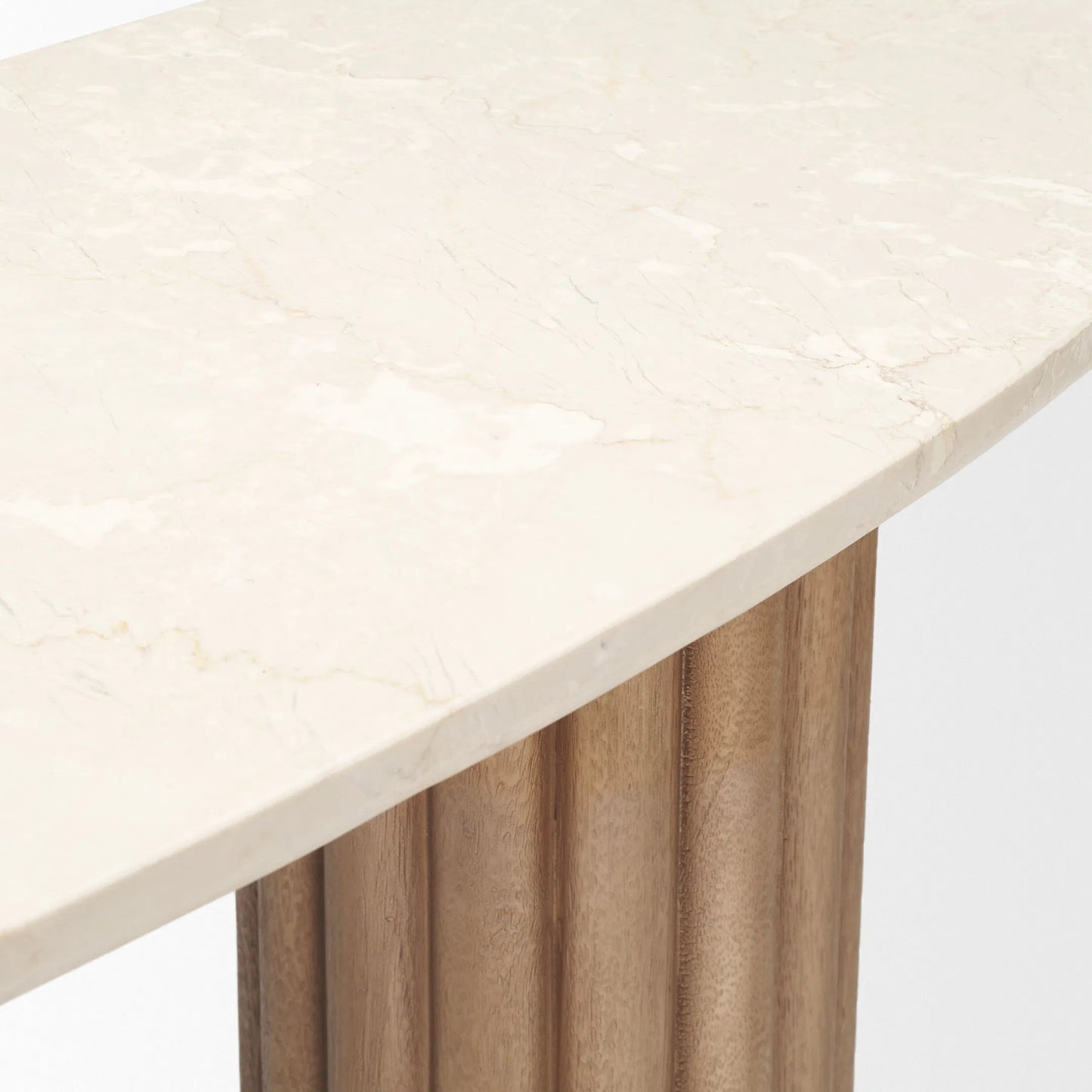 007 SI-2540760 | Closeup | Marbrello Console Table by Mercana in beige. Made from solid wood in a unique style.