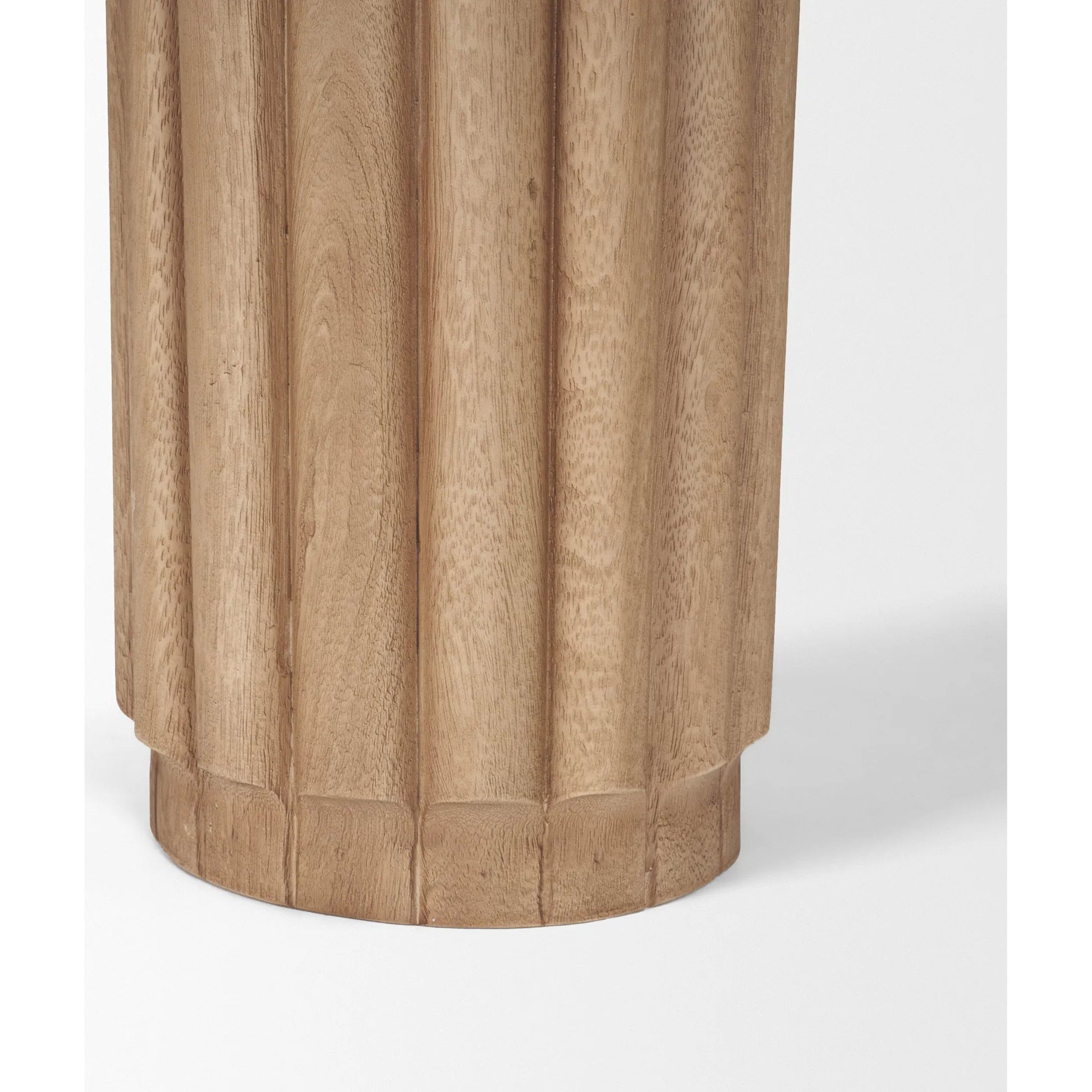Marbrello Console Table by Mercana in beige. Made from solid wood in a unique style.