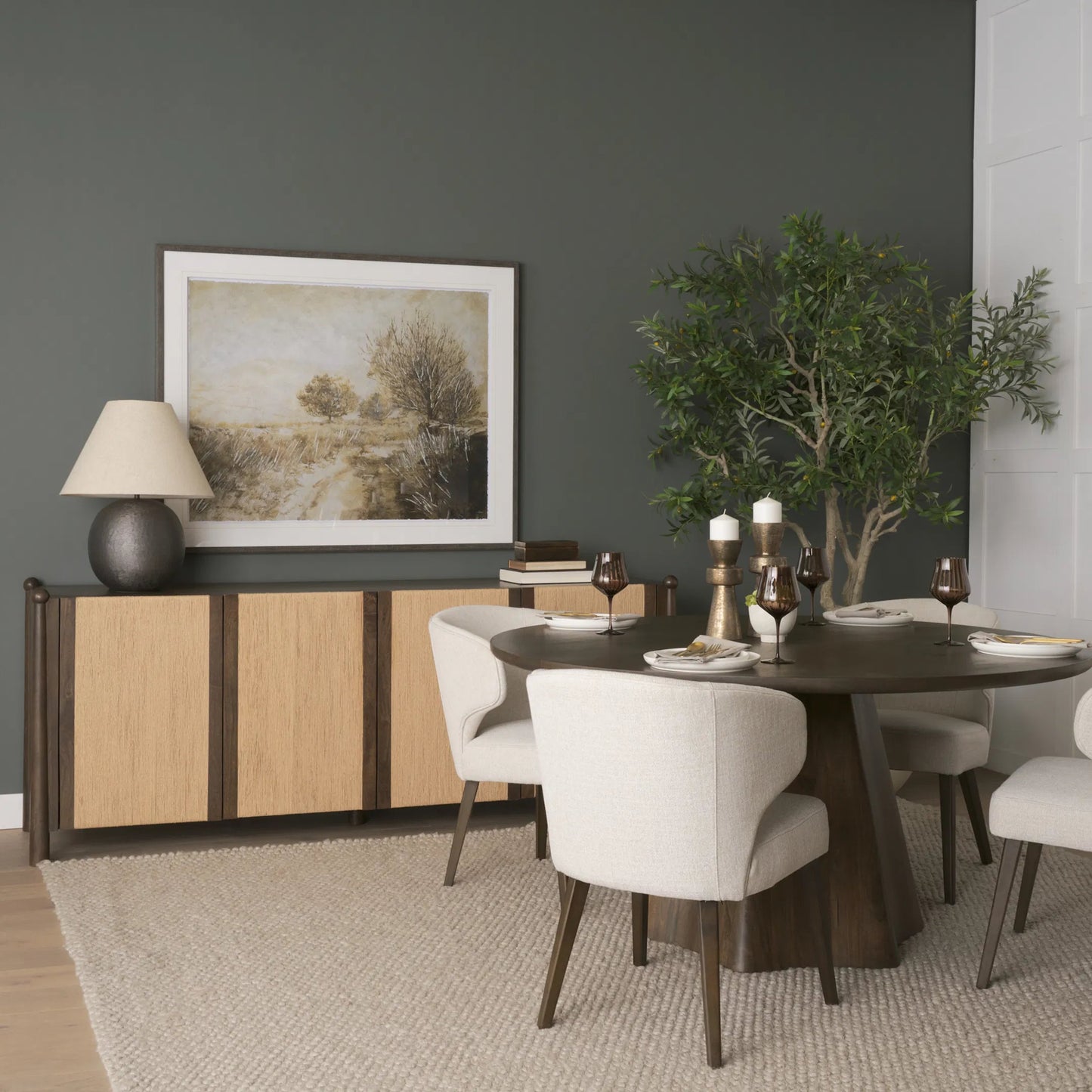 010 SI-2527749 | Lifestyle | Bondi Sideboard by Mercana in dark brown. Made from solid wood in a unique style.