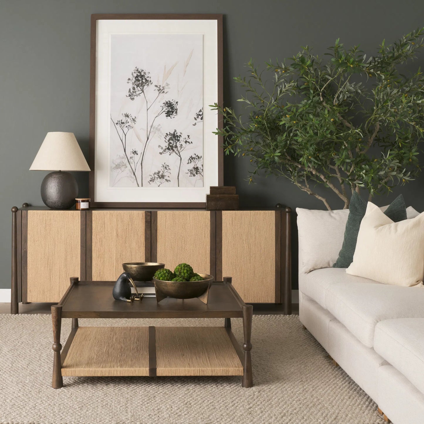 012 SI-2527749 | Lifestyle | Bondi Sideboard by Mercana in dark brown. Made from solid wood in a unique style.