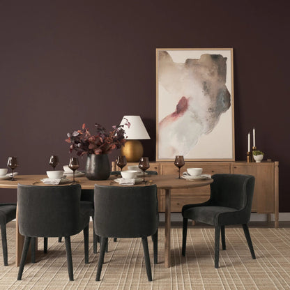 Phil Sideboard by Mercana in light brown. Made from solid wood in a unique style.