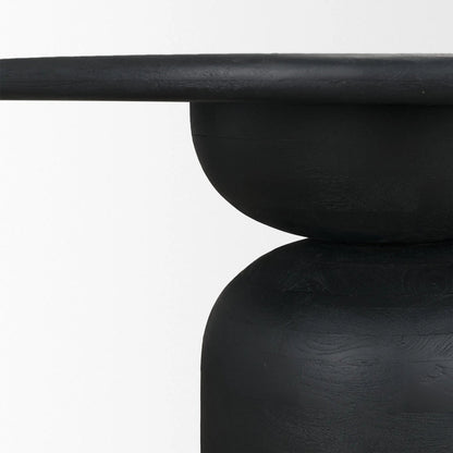Atlas 60" Dining Table by Mercana in black. Made from solid wood in a unique style.