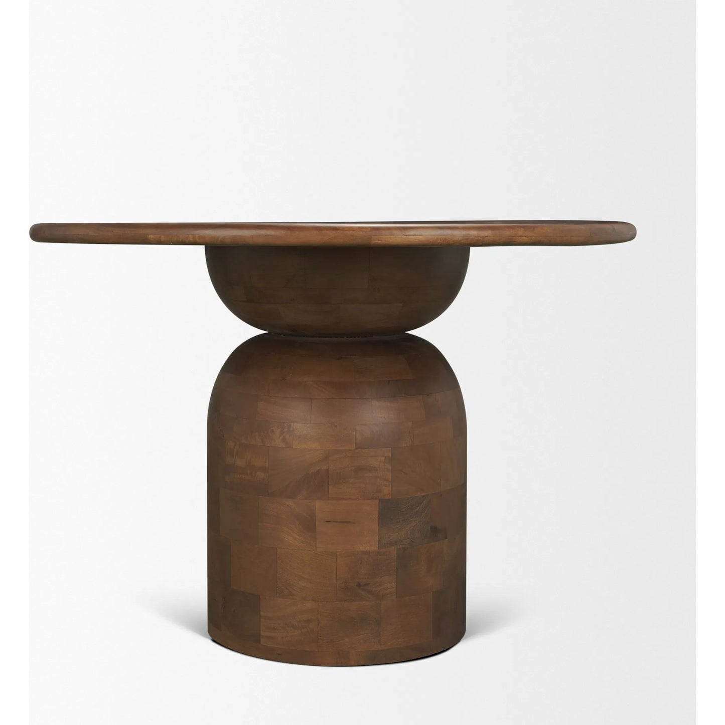 002 SI-2527743 | Additional Silo | Atlas 42" Dining Table by Mercana in brown. Made from solid wood in a unique style.