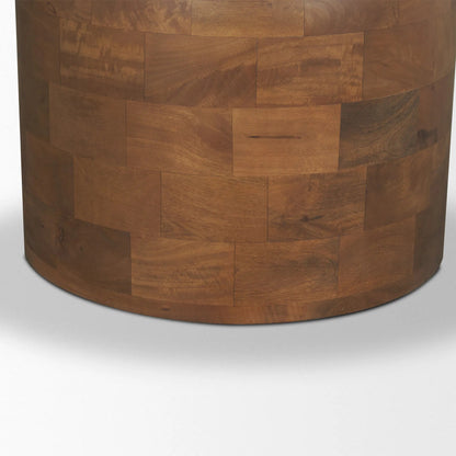 Atlas 42" Dining Table by Mercana in brown. Made from solid wood in a unique style.