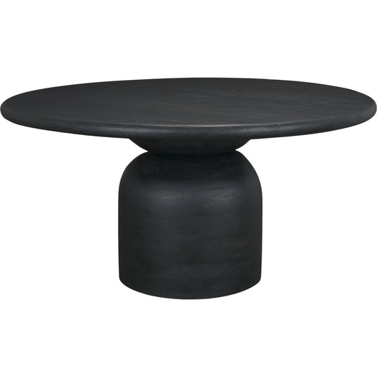 Atlas 60" Dining Table by Mercana in black. Made from solid wood in a unique style.