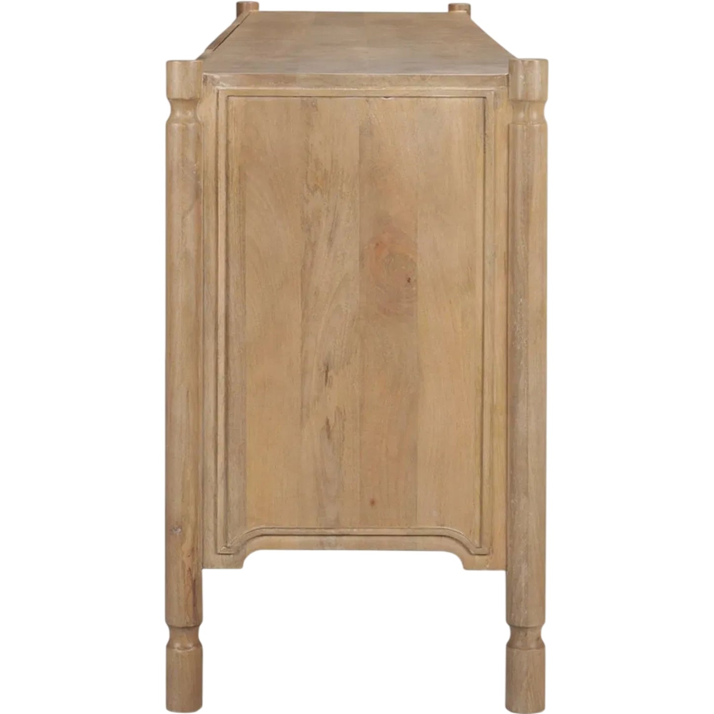002 SI-2527764 | Additional Silo | Phil Sideboard by Mercana in light brown. Made from solid wood in a unique style.