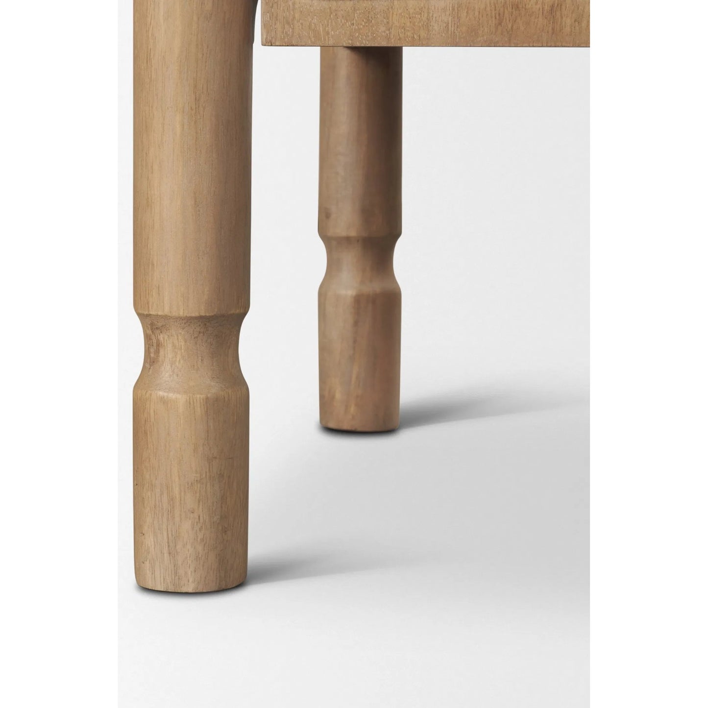 010 SI-2527762 | Closeup | Phil Media Console by Mercana in light brown. Made from solid wood in a unique style.