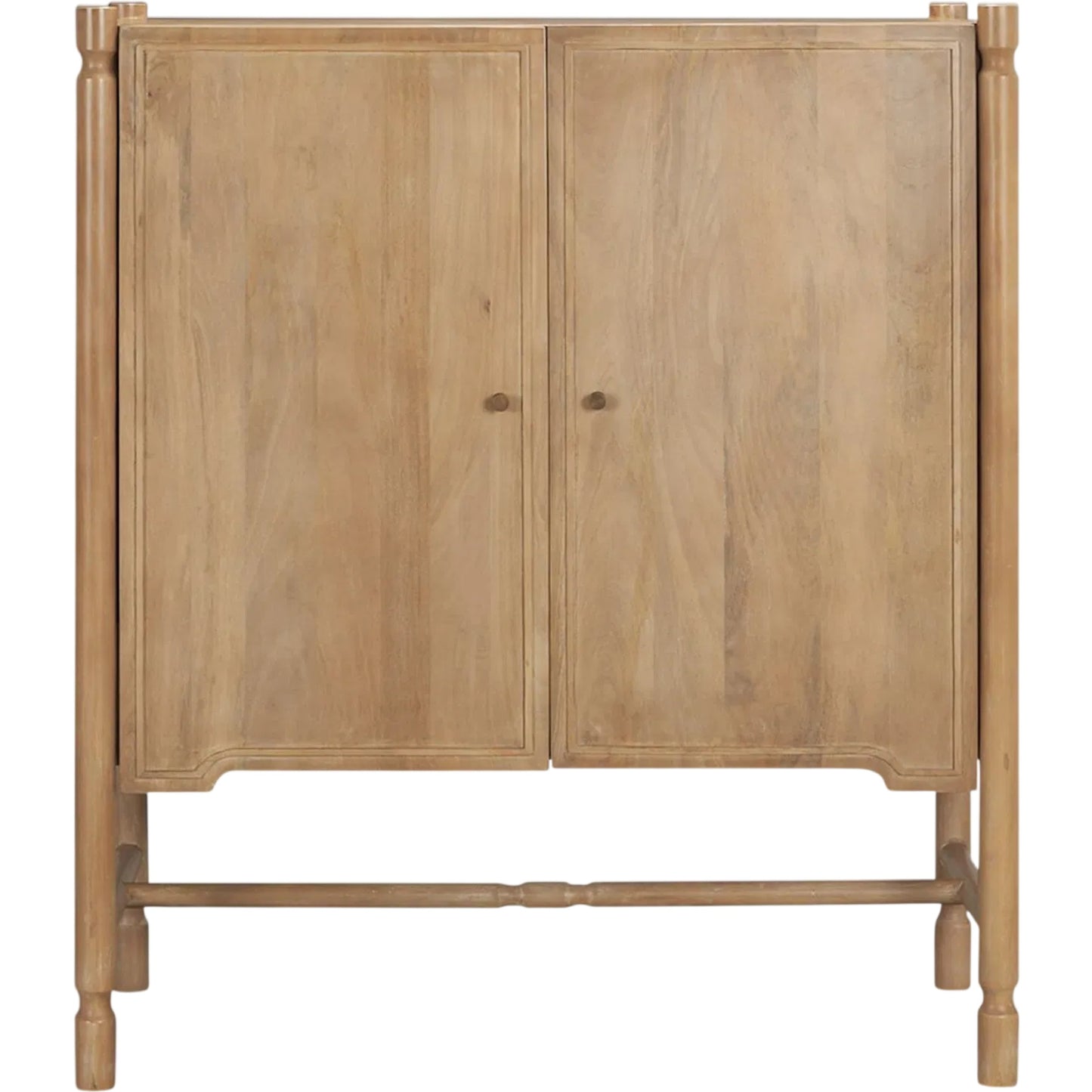 001 SI-2527761 | Additional Silo | Phil Bar Cabinet by Mercana in light brown. Made from solid wood in a unique style.