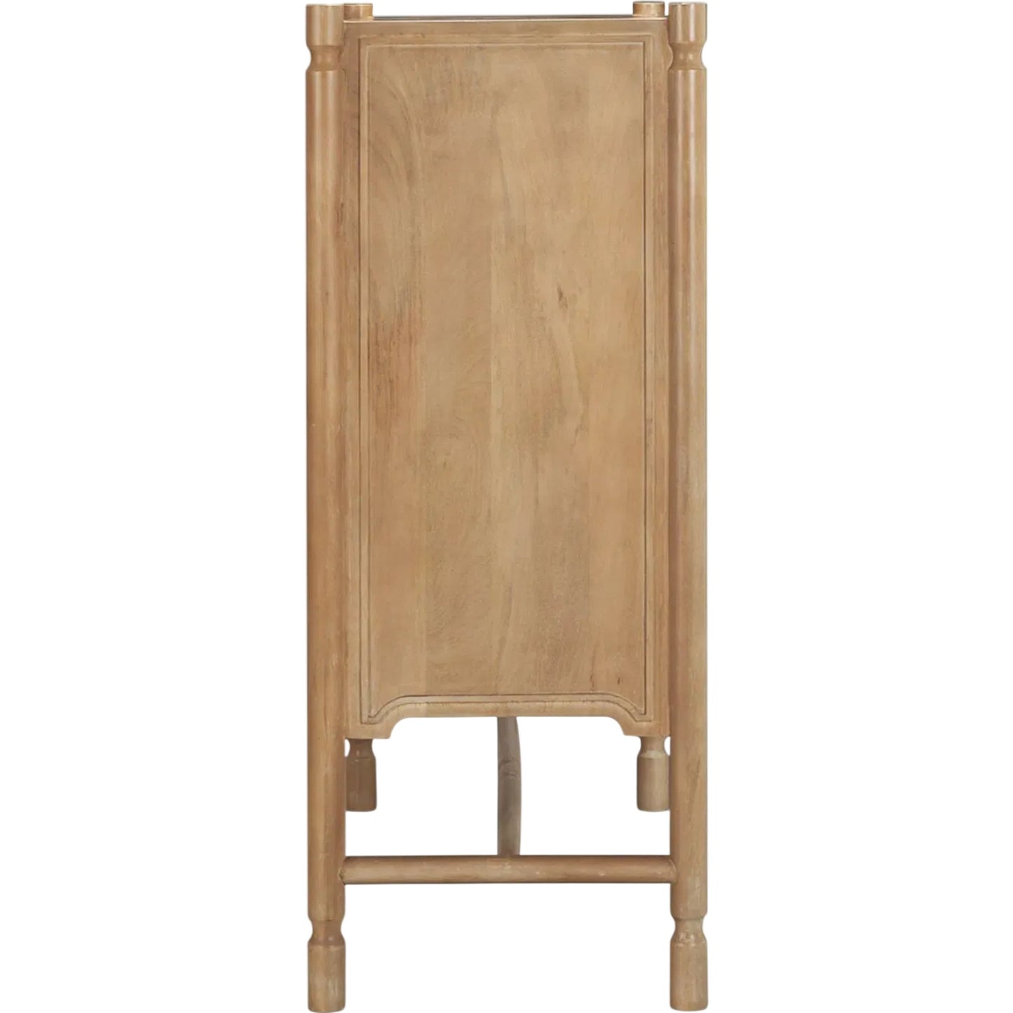002 SI-2527761 | Additional Silo | Phil Bar Cabinet by Mercana in light brown. Made from solid wood in a unique style.