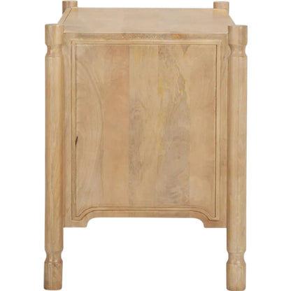 Phil Accent Cabinet by Mercana in brown. Made from solid wood in a unique style.