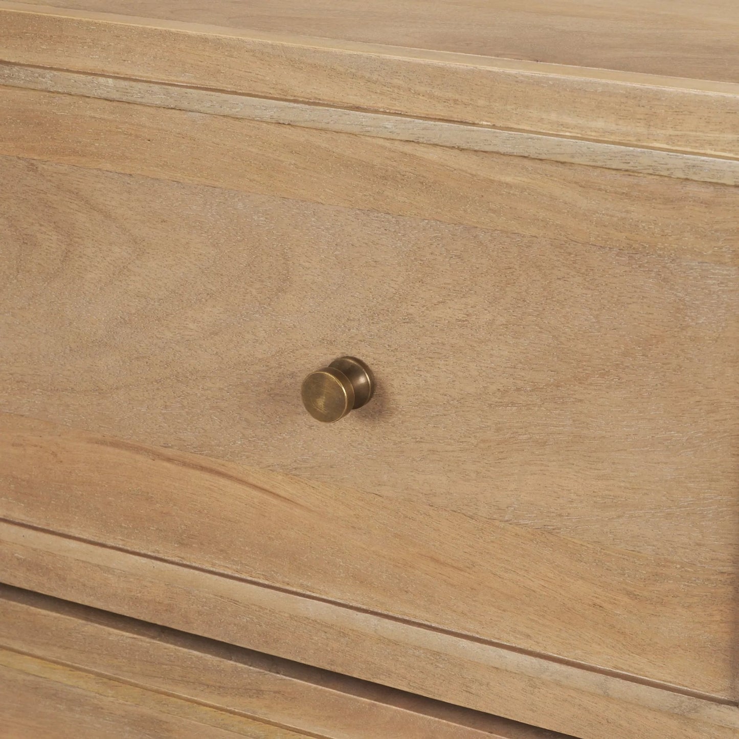 008 SI-2527760 | Closeup | Phil Accent Cabinet by Mercana in brown. Made from solid wood in a unique style.