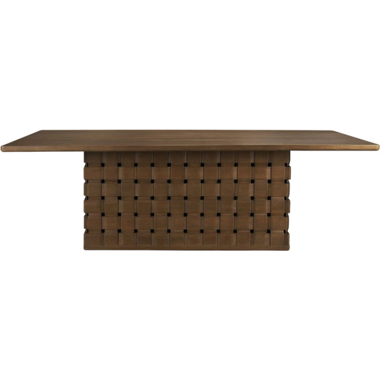 Trellyn Rectangular Dining Table by Mercana. Made from solid wood in a unique style.