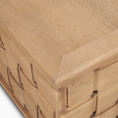 Trellyn Coffee Table by Mercana. Made from mango wood in a unique style.