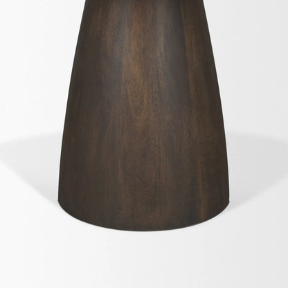 Allyson 54" Dining Table by Mercana in brown. Made from solid wood, stone in a unique style.