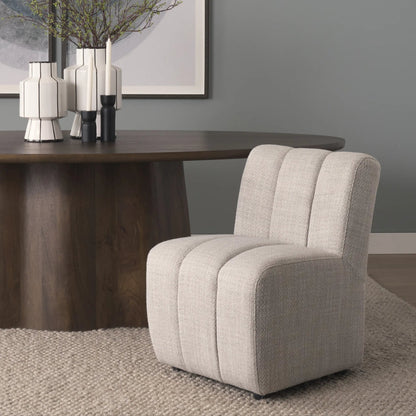 Wilkins Dining Chair by Mercana. Made from fabric in a unique style.