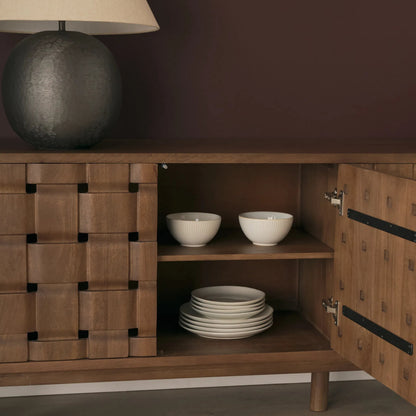 Trellyn Sideboard by Mercana. Made from solid wood in a unique style.