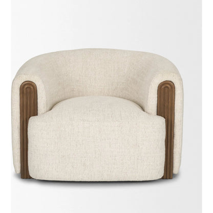 Kornelia Accent Chair by Mercana. Made from fabric in a transitional style.