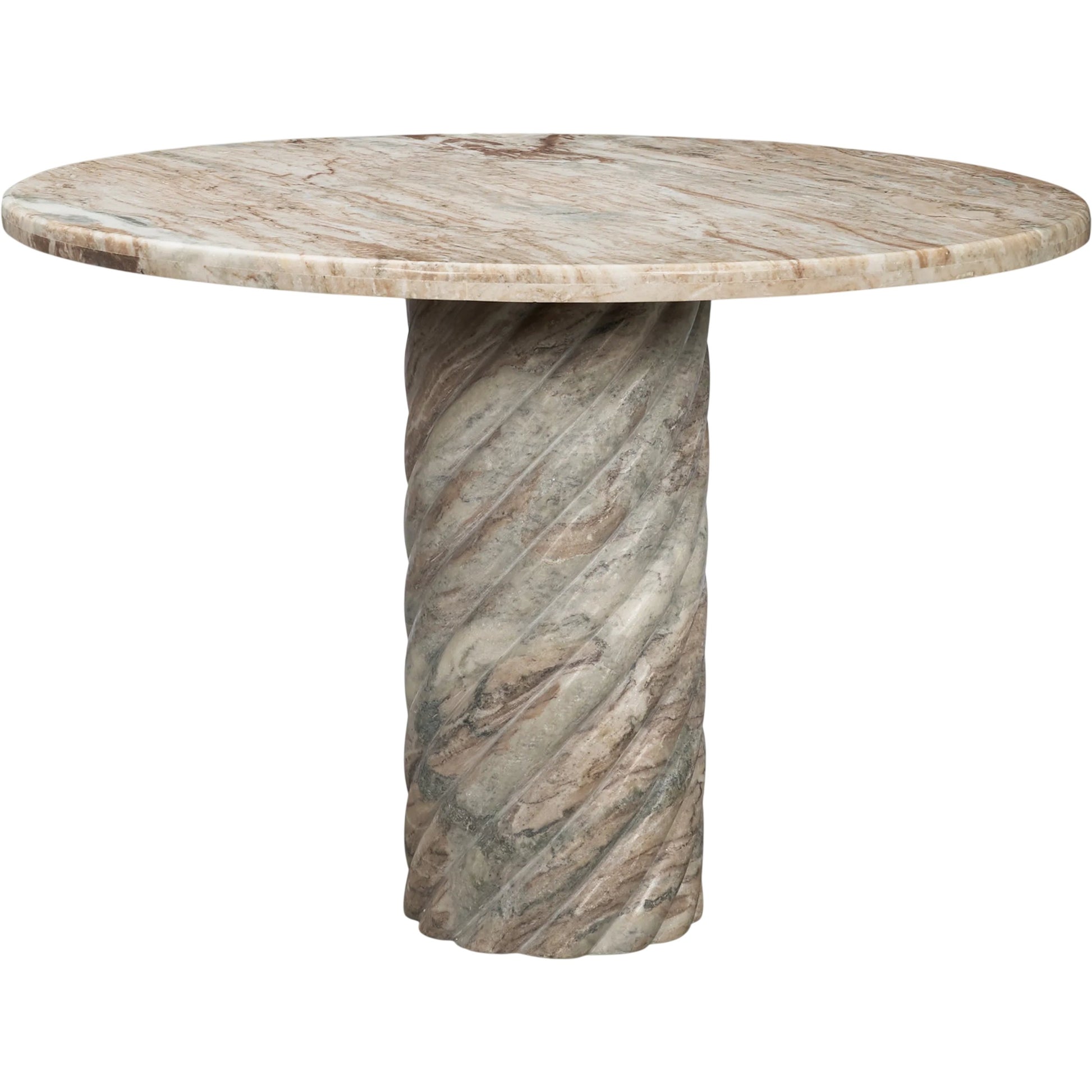 Ravello 42" Dining Table by Mercana in beige. Made from marble in a unique style.
