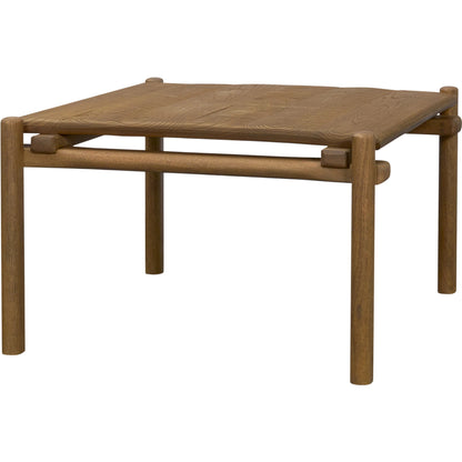 Riven Side Table by Mercana in brown. Made from solid wood in a unique style.