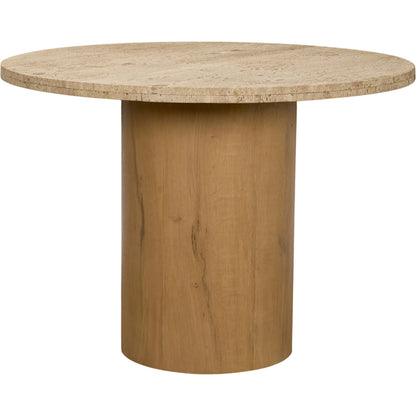Siena 40" Round Dining Table by Mercana. Made from marble in a unique style.