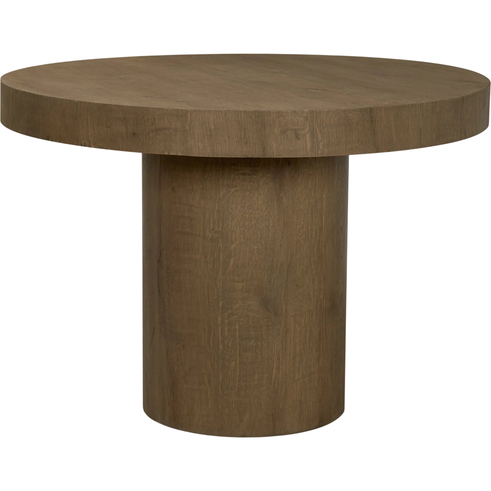 Lyonne 40" Round Dining Table by Mercana in brown. Made from wood in a unique style.