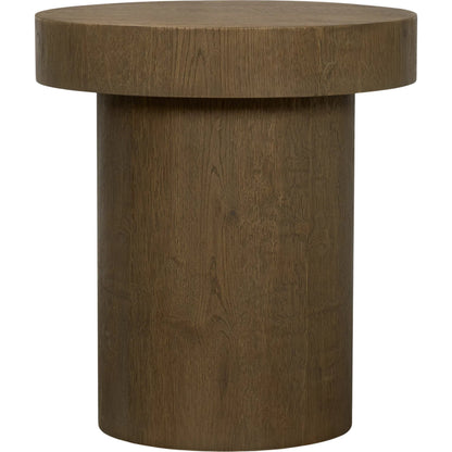 Lyonne Side Tables by Mercana in brown. Made from wood in a unique style.