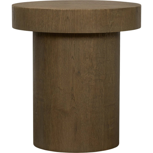 Lyonne Side Tables by Mercana in brown. Made from wood in a unique style.