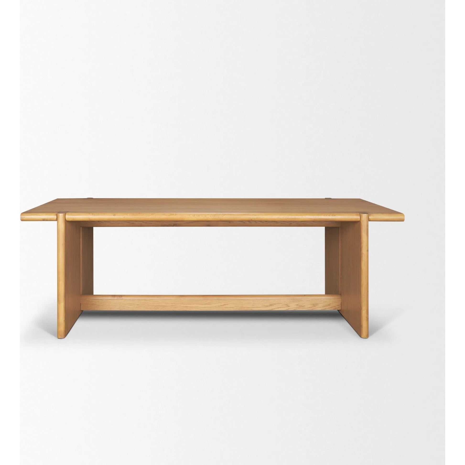 Rowan Rectangular Dining Table by Mercana in light brown. Made from manufactured in a unique style.