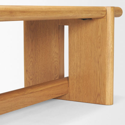 Rowan Bench by Mercana in brown. Made from manufactured wood in a unique style.
