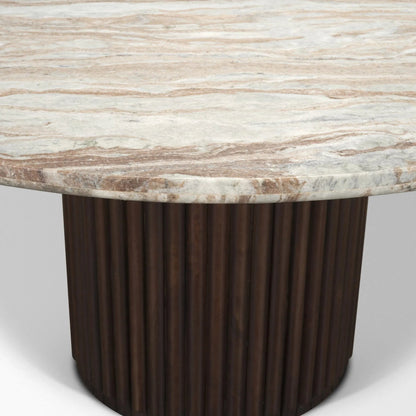 Marbrello Dining Table by Mercana. Made from manufactured, stone in a transitional style.