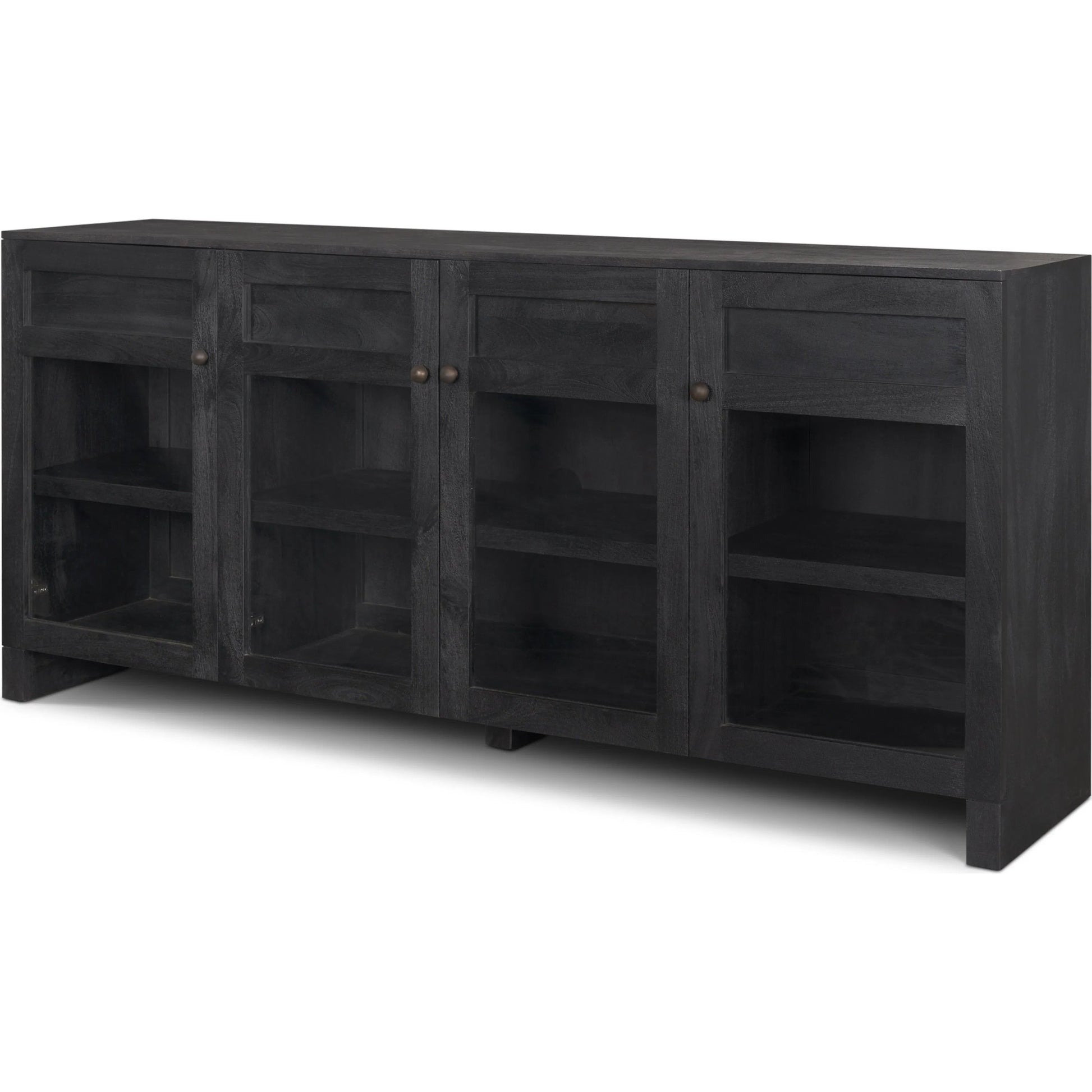 Suri Sideboard by Mercana in light brown. Made from solid wood in a transitional style.