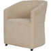 Sondra Dining Chair by Mercana. Made from fabric in a unique style.