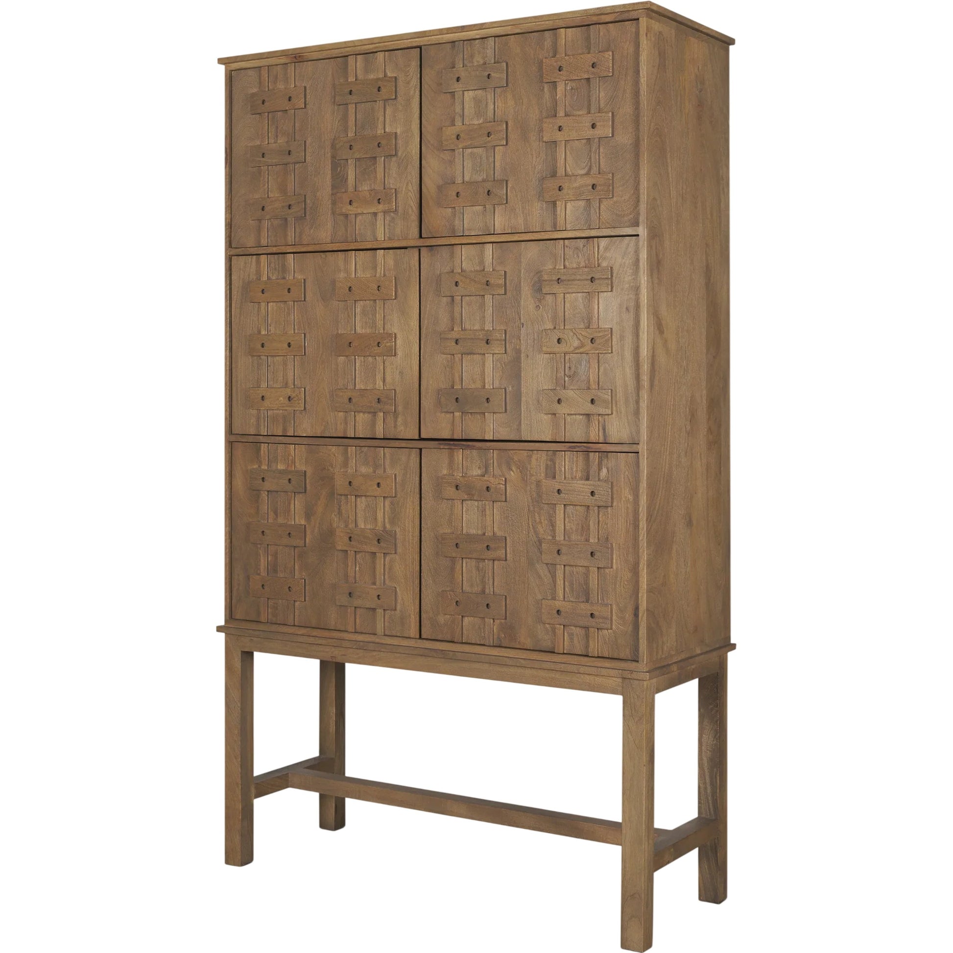 Truss Tall Cabinet by Mercana. Made from solid wood in a unique style.