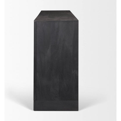 Suri Sideboard by Mercana in light brown. Made from solid wood in a transitional style.