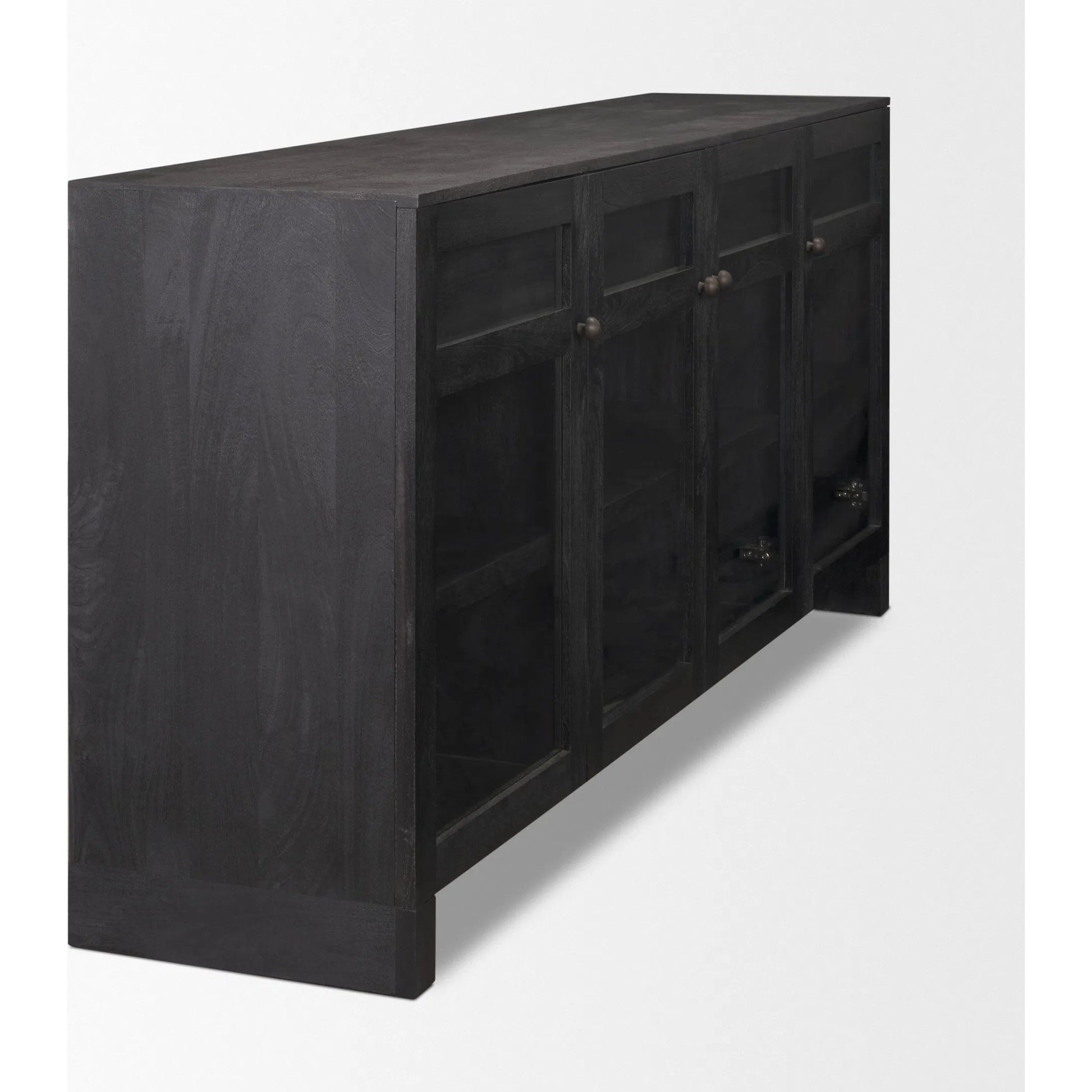 Suri Sideboard by Mercana in light brown. Made from solid wood in a transitional style.